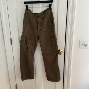 Zara dark olive cargos
